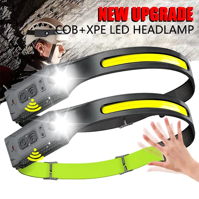 Running Headlamp - LED Headlamp USB Rechargeable 3-mode Lighting