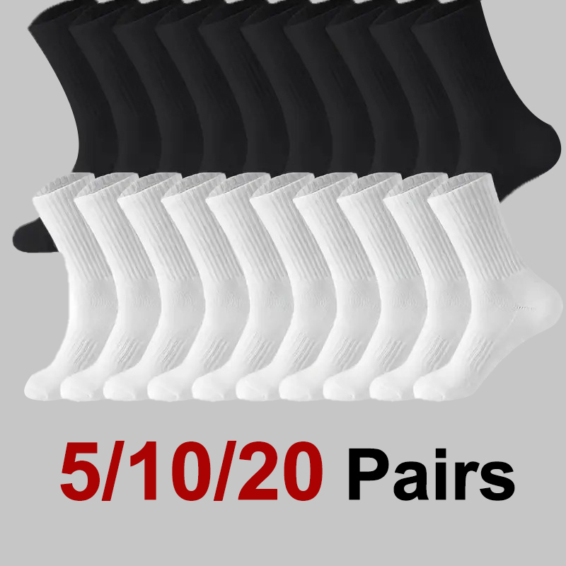5/10/20 Pairs Men Solid Color  - огляд і ціна Sports Socks